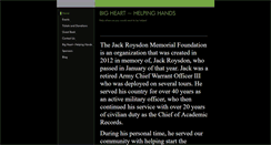 Desktop Screenshot of jackroysdonmemorialfoundation.com